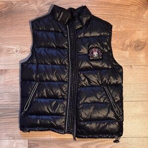 Y2K Black Puffer Vest